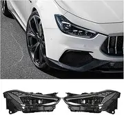 Upgrades Adaptive Matrix Full LED Projector Headlights Assembly Replacement Compatible with Maserati Ghibli M157 Pre-Facelift 2014-2017