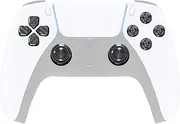 eXtremeRate Dark Gray Metal Thumbsticks Dpad ABXY Buttons for PS5 Controller, DIY Replacement Aluminum Analog Thumbsticks & Action Buttons & Direction Keys for PS5 Controller - Controller NOT Included