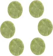 LALADEFIEE 6Pcs Jade Eyelash Extension Pallets Round Pads for Eyelash Grafting Durable Easy to Clean for Professional Use