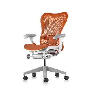 【Herman Miller】Mirra 2 全功能-白框/橘色 l 原廠授權商世代家具(人體工學椅/辦公椅/主管椅)