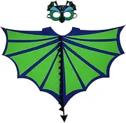 Dinosaur Wing Cape Mask Set, Dragon Wing Cape, Dragon Mask, Photo Props for Stage Performance, Birthday Party