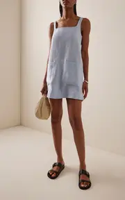 [BONDI BORN] Delphi Organic Linen Mini Dress