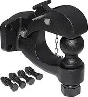 Trailer Hitch Trailer Hitch Lock Pintle Hook Hitch 2" 50mm Ball Towing Heavy Duty 5 TON Car Towbar RV Parts Camper Caravan Motorhome Accessories(50mm Ball)