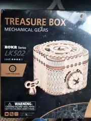 **Robotime ROKR Treasure Box LK502 Mechanical Secret Box 3D Wooden DIY Puzzel**