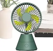 Lpsdssre USB Desk Fan - Usb Charging Sleeping Quiet Fan | Wide-angle Adjustable Hot Weather Supplies for Bedroom Camping Table Picnic Living Room