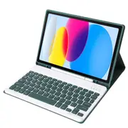 Ultra Thin Bluetooth Keyboard Leather Tablet Case For Ipad 10.9 2022 With Pen Slot Dark Green Laptop Cases & Bags