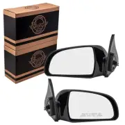 Brock Power Mirror Set Paint to Match Black With Heat For Sonata