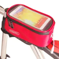 在飛比找momo購物網優惠-自行車手機前置物包 附耳機延長線(自行車置物包 置物袋)