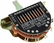 EMG Pickups »3-POSITION TELE™ SWITCH« Pickup Selector Switch for Electric Guitars in Telecaster™ Style | Solderless Connection | 2 Buttons Black & Ivory