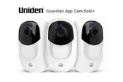 Uniden APPCAM SOLO+ Wifi Full HD Camera - IP65, Thermo Sense, Night Vision 3 Pcs