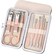 7/10/12/18/19Pcs/Set Manicure Set Pedicure Nail Tools Kit Stainless Steel Nail Cutter Scissor Clippers Professional Manicure Set,MGJ,10Pcs