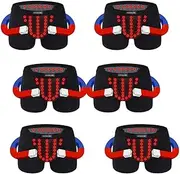 [XSION] Men's Boxer Briefs Physiological Enlargement Underwear Magnetic Therapy Shorts Health Care Boxer Comfort Soft Trunks (Color : 6pcs, Size : 4X-Large)