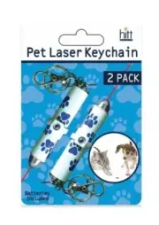 hitt Pet and Cat Laser Pointer Keychain, Pack of 2, Batteries Included