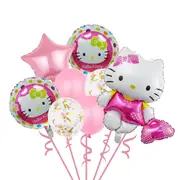 8pcs Hello Kitty Balloon Set Kids Birthday Party Decorations