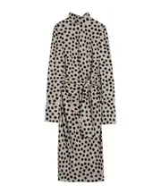 polka-dot dress FR38 Beige
