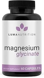 Magnesium Glycinate 1000mg (Equal to 200mg Magnesium) - Pure Magnesium Glycinate Capsules - Chelated for Maximum Absorption - 60 Capsules