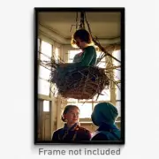 Pixel Art Poster - Candid Nest (8 Bit Psychedelic Trippy Weird Video Game Print)