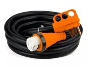 30" FT 50 Amp RV Power Cord Generator Extension Cord Twist Lock Heavy Duty NEW