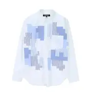 [COMME des GARCONS HOMME DEUX] 格子條紋襯衫