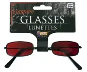 Red Vampire Gothic Costume Glasses