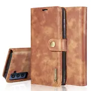 DG.Ming Samsung Galaxy S21 FE 5G Fan Ed. Detachable Folio Case Cover [Brown]