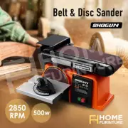 500W Belt Disc Sander Grinder Bench Mount Sanding Linisher Machine Power Tool