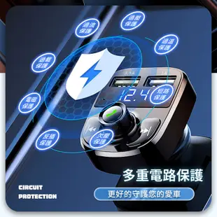 鴻嘉源 HD5車用藍芽播放器 台灣現貨保固 免持通話 老車救星 車充 雙USB充電 FM發射器 藍芽撥放器