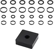 [Koatukys] 6 Sets 3/8" and 6 Sets 1/2" Impact Retaining Ring Wrench Socket Clip with O-Ring Fits Replacement Milwaukee/Pneumatic Type Impact Wrench, Including Anvil Retaining Ring Install Tool
