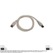 Cable Firewire IEEE 1394 400Mbps 6-Pin Male Male Beige 3FT #143123