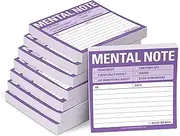 Knock Knock 8-Pack Mental Note Sticky Notes, to Do List Notepads, 3 x 3-inches Each