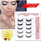 Magnetic Eyelashes with Magnetic Eyeliner Set 5 pairs False Lashes