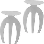 Cabilock 2Pcs Stainless Steel Salad Claws Multifunctional Salad Serving Forks Lightweight Kitchen Tool for Easy Stirring and Serving Comfortable Grip and Corrosion Resistant Silver
