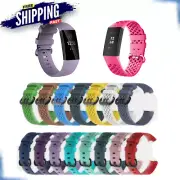 Sports Band Silicone For Fitbit Charge 3 4 Wristband Bands Replacement Strap