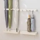 Punch-Free Wall Mounted Umbrella Draining Can Storage Rack Stand Holder Shelf