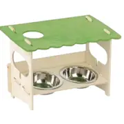 Veggie Patch Snack Bar With Double Bowls For Small Animals