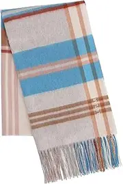 [ＪＩＬＬ ＳＴＵＡＲＴ] Jill Stuart 60124016 Stole Cashmere Check Stole Women's, Turquoise [D], 約 横50cm×縦190cm