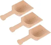 MOLUCKFU Sturdy Wooden Teaspoons Versatile Bath Salt Scoops for Kitchen Tea Accessories