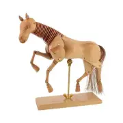 U.S. Art Supply Wooden 16" Horse Artist Drawing Manikin Articulated Mannequin