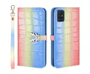 For Samsung Galaxy A51 5G Cover Wallet - Blue