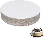24 Pcs 10 Cake Boards(white)- Cardboard Round Cake Circle Base For Cake, Pizza By