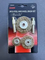 Hawk TZ6403 3PCS Steel Wire Wheel Brush Set
