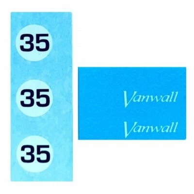 Dinky 239 Vanwall | Racing Car 35 | Waterslide Transfer/Decal