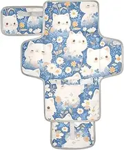 Reusable Changing pad Portable with Tissue Pocket Waterproof Changing pad for Baby Infant Travel Station Kit