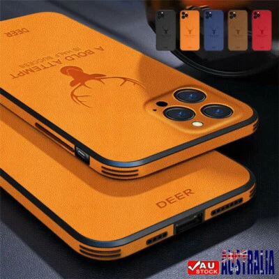 Case For iPhone 16 15 14 Plus 13 12 11 Pro Max Shockproof Leather Silicone Cover