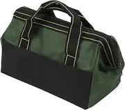 16in Tool Storage Bag Wide Mouth Heavy Duty Water Proof Portable Handheld Tool Tote Bag, Wide Mouth Tool Storage Bag for Organizer Storage (Multicolor) (OD Green)