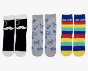 Socks 3 pairs size M/L Kids Junk Food Hasbro Board Games Monopoly Candy Land HTF