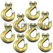GRIPON 8x 3/8" CLEVIS SLIP HOOK G70 Tow Truck Chain Trailer Wood Logging Winch