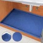 37" x 22" Under Sink Mat Waterproof, Silicone Mat Kitchen Drawer Shelf and Ca...