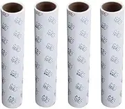 BOOMJOY Long Handle Sticky Lint Roller 24cm Width Floor Carpet Clothes Pet Hair Remover (4 Refills Only)