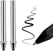 No Wear Out Titanium Alloy Pen Tips fits for Surface Pen, Realititcs Pencil Like Refill Replacement Nibs fits for Microsoft Surface Pro 7 6 5 4 Series(Model 1776) Surface Laptop Stylus Pen,2 Pack